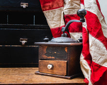 Load image into Gallery viewer, Rustic Coffee Grinder Vintage Primitive Wooden Coffee Mill Kitchen Decor - Eagle&#39;s Eye Finds
