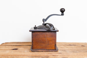 Rustic Coffee Grinder Vintage Primitive Wooden Coffee Mill Kitchen Decor - Eagle's Eye Finds
