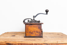 Load image into Gallery viewer, Rustic Coffee Grinder Vintage Primitive Wooden Coffee Mill Kitchen Decor - Eagle&#39;s Eye Finds
