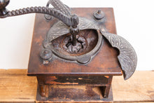 Load image into Gallery viewer, Rustic Coffee Grinder Vintage Primitive Wooden Coffee Mill Kitchen Decor - Eagle&#39;s Eye Finds
