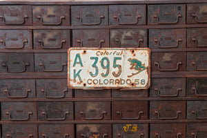 Colorado 1958 Skier License Plate Vintage Wall Hanging Decor - Eagle's Eye Finds