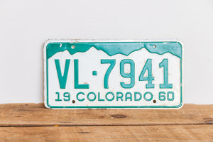 Colorado 1960 License Plate Vintage Green and White CO Wall Hanging Decor VL-7941 - Eagle's Eye Finds