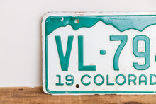 Load image into Gallery viewer, Colorado 1960 License Plate Vintage Green and White CO Wall Hanging Decor VL-7941 - Eagle&#39;s Eye Finds
