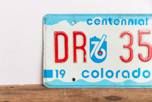 Load image into Gallery viewer, Colorado Centennial License Plate Vintage 1975 CO Wall Decor - Eagle&#39;s Eye Finds
