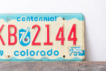 Load image into Gallery viewer, Colorado License Plate Vintage 1975 CO Centennial Wall Decor KB 2144 - Eagle&#39;s Eye Finds
