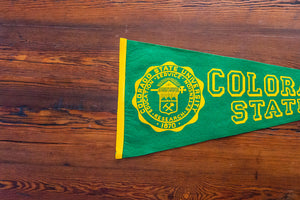 Colorado State University Felt Pennant Vintage CSU Wall Decor