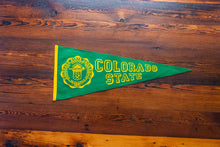 Load image into Gallery viewer, Colorado State University Felt Pennant Vintage CSU Wall Decor
