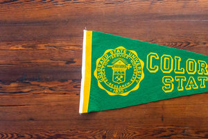 Colorado State Green Felt Pennant Vintage University Wall Decor