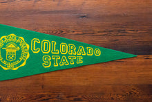Load image into Gallery viewer, Colorado State Green Felt Pennant Vintage University Wall Decor
