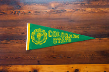 Load image into Gallery viewer, Colorado State Green Felt Pennant Vintage University Wall Decor
