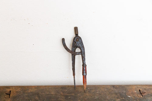 Industrial Compass Divider Vintage Tool - Eagle's Eye Finds