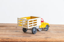 Load image into Gallery viewer, Courtland Stake Wind Up Toy Truck Vintage Tin Litho Walt Reach Mechanical Vehicle - Eagle&#39;s Eye Finds
