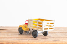 Load image into Gallery viewer, Courtland Stake Wind Up Toy Truck Vintage Tin Litho Walt Reach Mechanical Vehicle - Eagle&#39;s Eye Finds
