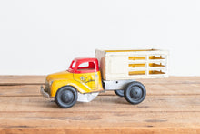 Load image into Gallery viewer, Courtland Stake Wind Up Toy Truck Vintage Tin Litho Walt Reach Mechanical Vehicle - Eagle&#39;s Eye Finds
