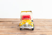 Load image into Gallery viewer, Courtland Stake Wind Up Toy Truck Vintage Tin Litho Walt Reach Mechanical Vehicle - Eagle&#39;s Eye Finds
