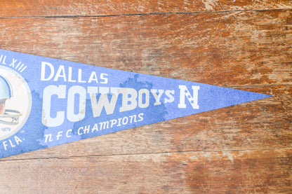 Dallas Cowboys Felt Pennant NFL Super Bowl Blue Vintage Sports Decor