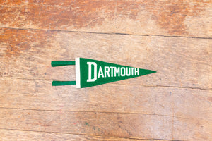 Dartmouth College Green Mini Felt Pennant Vintage College Decor - Eagle's Eye Finds