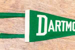 Dartmouth College Green Mini Felt Pennant Vintage College Decor - Eagle's Eye Finds