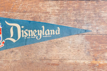 Load image into Gallery viewer, Disneyland Magic Kingdom Felt Pennant Vintage Blue Kid&#39;s Wall Decor

