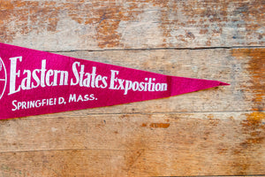 Eastern States Exposition Retro Felt Pennant Vintage Massachusetts Wall Decor