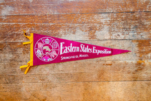 Eastern States Exposition Retro Felt Pennant Vintage Massachusetts Wall Decor