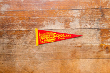 Load image into Gallery viewer, Echo Lake Park Colorado Felt Pennant Vintage Red Wall Decor
