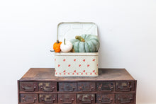 Load image into Gallery viewer, Empeco Bread Tin Chic Kitchen Storage Decor Vintage Red Polka Dots and Leaves - Eagle&#39;s Eye Finds

