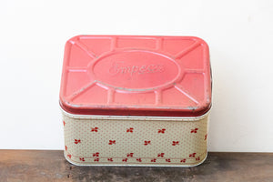 Empeco Bread Tin Chic Kitchen Storage Decor Vintage Red Polka Dots and Leaves - Eagle's Eye Finds