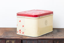 Load image into Gallery viewer, Empeco Bread Tin Chic Kitchen Storage Decor Vintage Red Polka Dots and Leaves - Eagle&#39;s Eye Finds
