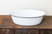 Load image into Gallery viewer, Enamelware Tub Vintage Maid of Honor Porcelain Washing Basin - Eagle&#39;s Eye Finds
