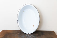 Load image into Gallery viewer, Enamelware Tub Vintage Maid of Honor Porcelain Washing Basin - Eagle&#39;s Eye Finds
