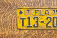 Load image into Gallery viewer, Florida 1935 License Plate Vintage Yellow Classic Car Decor T13-201
