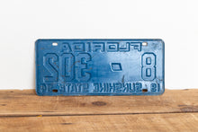 Load image into Gallery viewer, Florida 1954 License Plate Sunshine State Vintage Orange and Blue Wall Decor - Eagle&#39;s Eye Finds

