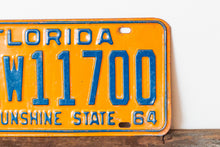 Load image into Gallery viewer, 1964 Florida License Plate Vintage  DMV Clear YOM 12W11700
