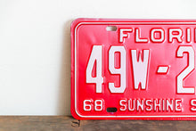 Load image into Gallery viewer, 1968 Florida 1969 License Plate Sunshine State NOS 49W-2831
