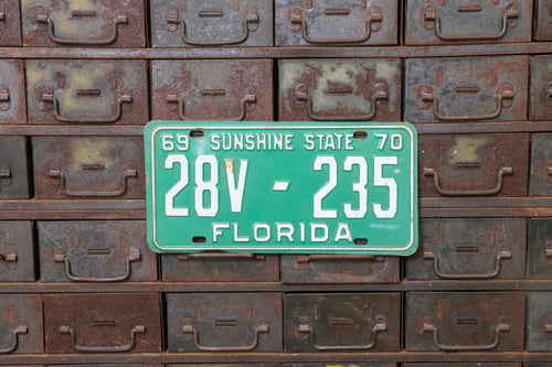 Florida 1970 License Plate Sunshine State Vintage Pasco County FL - Eagle's Eye Finds