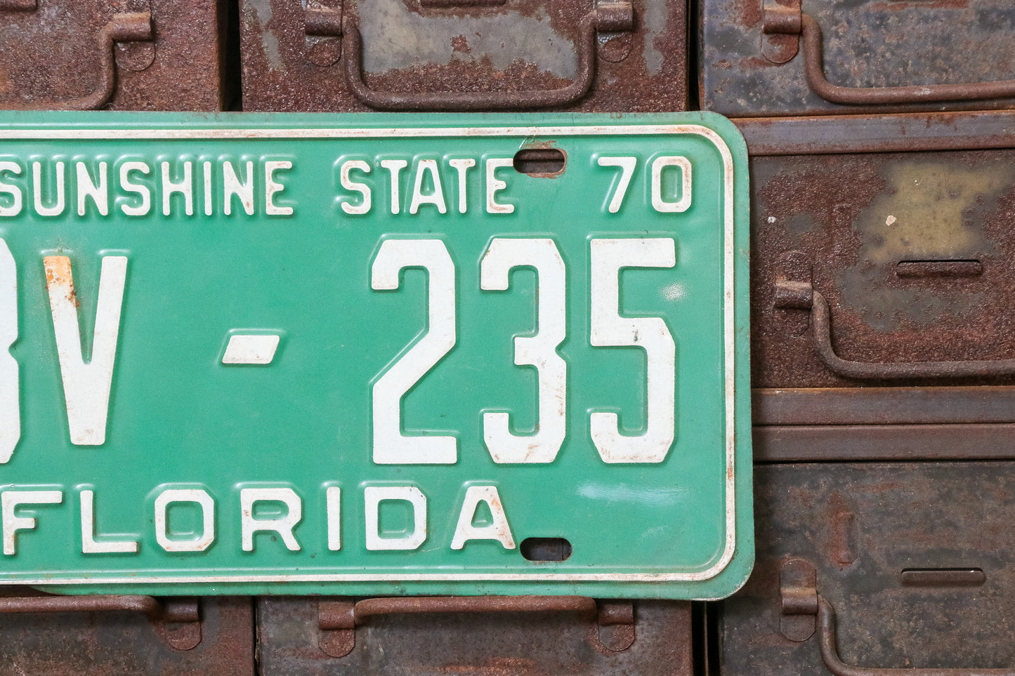 Florida 1970 License Plate Sunshine State Vintage Pasco County FL - Eagle's Eye Finds