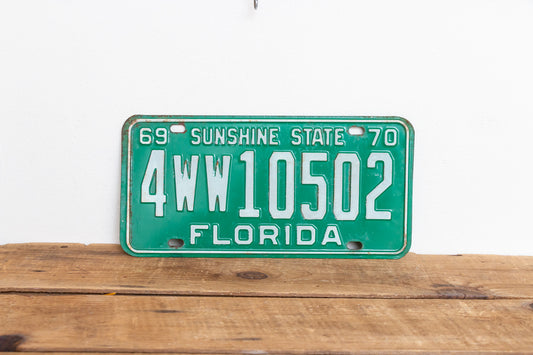 Florida 1970 License Plate Sunshine State Vintage Pinellas County FL - Eagle's Eye Finds
