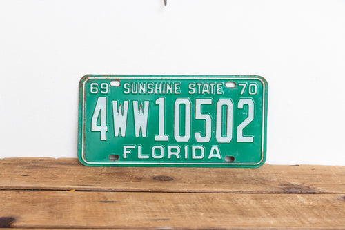 Florida 1970 License Plate Sunshine State Vintage Pinellas County FL - Eagle's Eye Finds