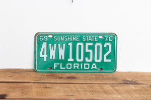 Florida 1970 License Plate Sunshine State Vintage Pinellas County FL - Eagle's Eye Finds