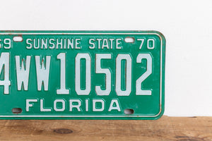 Florida 1970 License Plate Sunshine State Vintage Pinellas County FL - Eagle's Eye Finds