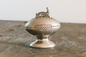 1950s Football Lighter Vintage Silver Figural As-Is