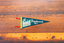 Load image into Gallery viewer, Frankenmuth Michigan Felt Pennant Vintage Black Wall Decor
