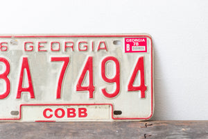 Georgia 1976 License Plate Vintage Wall Decor BA 7494 - Eagle's Eye Finds
