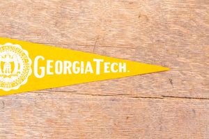 Georgia Tech University Mini Felt Pennant Vintage College Decor - Eagle's Eye Finds