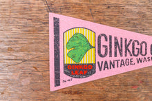 Load image into Gallery viewer, Ginkgo Gem Shop Washington Felt Pennant Vintage Mini Pink Decor - Eagle&#39;s Eye Finds
