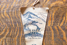Load image into Gallery viewer, Glacier National Park Leather Pennant Vintage Wall Decor
