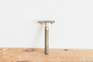 Gillette Brass Safety Razor Vintage Barbershop Decor - Eagle's Eye Finds