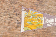Load image into Gallery viewer, Grand Canyon National Park AZ Gray Felt Pennant Vintage Wall Decor
