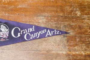 Grand Canyon National Park AZ Blue Felt Pennant Vintage Wall Decor